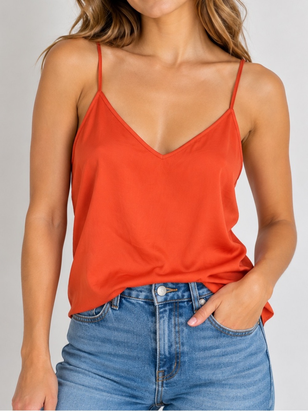 Chaps Denim Camisole‎